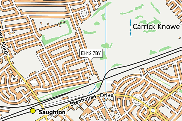 EH12 7BY map - OS VectorMap District (Ordnance Survey) EH12 7BY map - OS VectorMap District (Ordnance Survey)