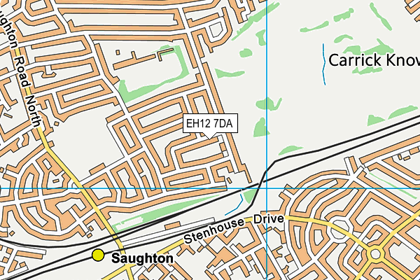 EH12 7DA map - OS VectorMap District (Ordnance Survey) EH12 7DA map - OS VectorMap District (Ordnance Survey)