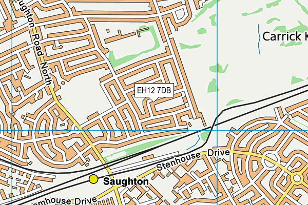 EH12 7DB map - OS VectorMap District (Ordnance Survey) EH12 7DB map - OS VectorMap District (Ordnance Survey)