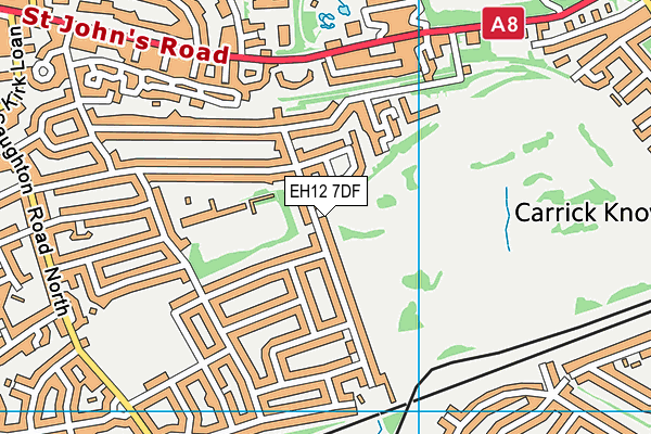 EH12 7DF map - OS VectorMap District (Ordnance Survey) EH12 7DF map - OS VectorMap District (Ordnance Survey)