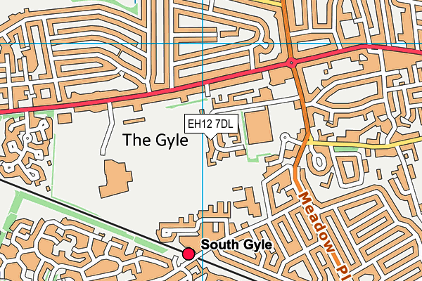 EH12 7DL map - OS VectorMap District (Ordnance Survey) EH12 7DL map - OS VectorMap District (Ordnance Survey)