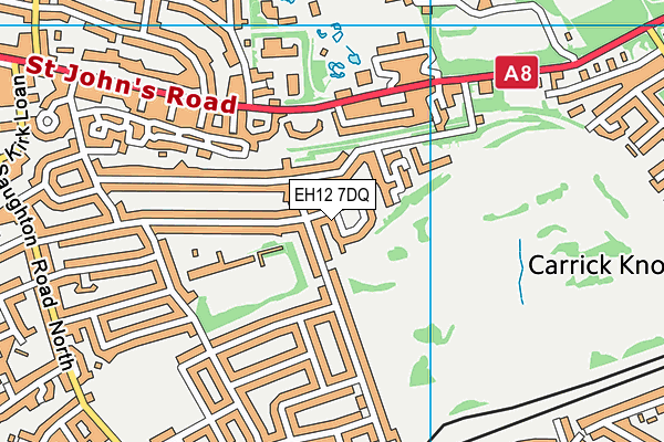 EH12 7DQ map - OS VectorMap District (Ordnance Survey) EH12 7DQ map - OS VectorMap District (Ordnance Survey)