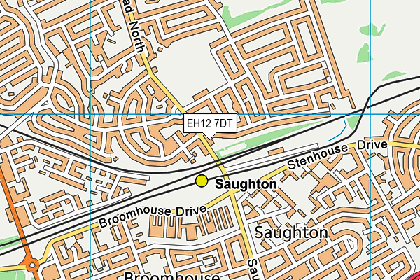 EH12 7DT map - OS VectorMap District (Ordnance Survey) EH12 7DT map - OS VectorMap District (Ordnance Survey)