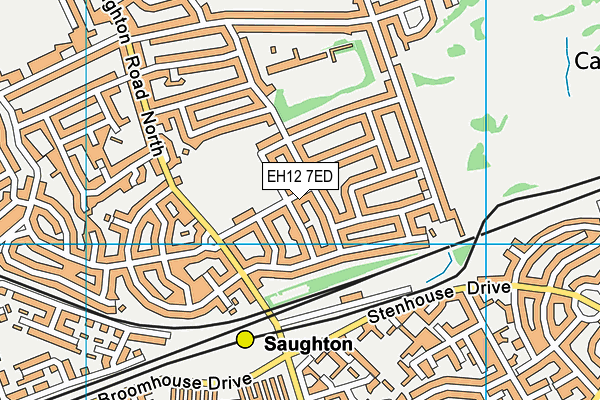 EH12 7ED map - OS VectorMap District (Ordnance Survey) EH12 7ED map - OS VectorMap District (Ordnance Survey)