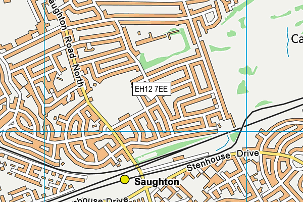 EH12 7EE map - OS VectorMap District (Ordnance Survey) EH12 7EE map - OS VectorMap District (Ordnance Survey)