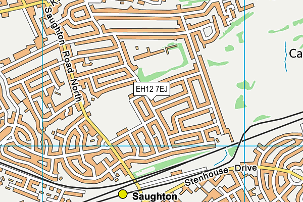 EH12 7EJ map - OS VectorMap District (Ordnance Survey) EH12 7EJ map - OS VectorMap District (Ordnance Survey)