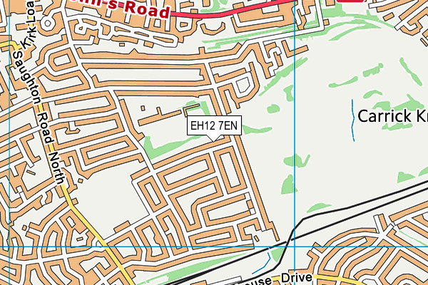 EH12 7EN map - OS VectorMap District (Ordnance Survey) EH12 7EN map - OS VectorMap District (Ordnance Survey)