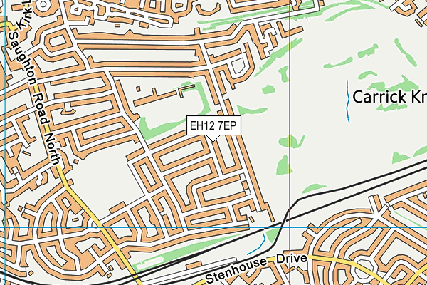 EH12 7EP map - OS VectorMap District (Ordnance Survey) EH12 7EP map - OS VectorMap District (Ordnance Survey)