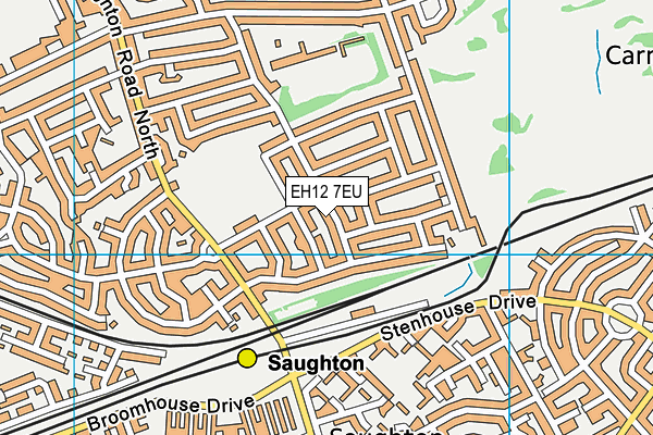 EH12 7EU map - OS VectorMap District (Ordnance Survey) EH12 7EU map - OS VectorMap District (Ordnance Survey)
