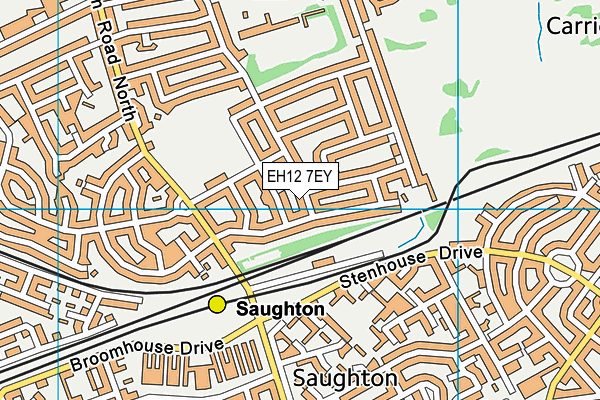 EH12 7EY map - OS VectorMap District (Ordnance Survey) EH12 7EY map - OS VectorMap District (Ordnance Survey)