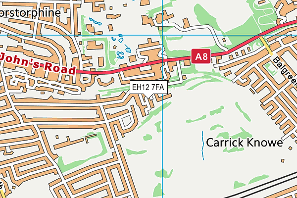 EH12 7FA map - OS VectorMap District (Ordnance Survey) EH12 7FA map - OS VectorMap District (Ordnance Survey)
