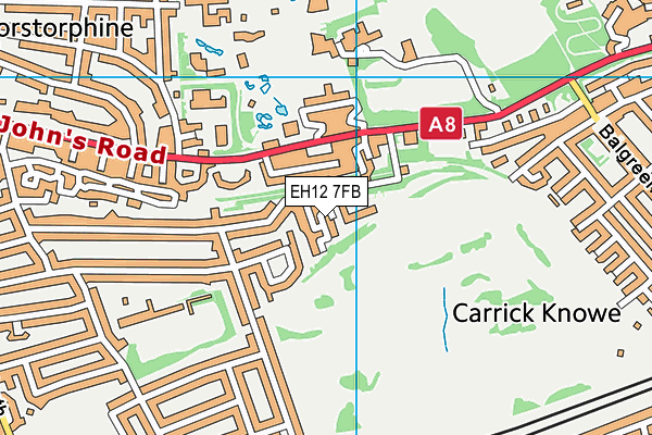 EH12 7FB map - OS VectorMap District (Ordnance Survey) EH12 7FB map - OS VectorMap District (Ordnance Survey)