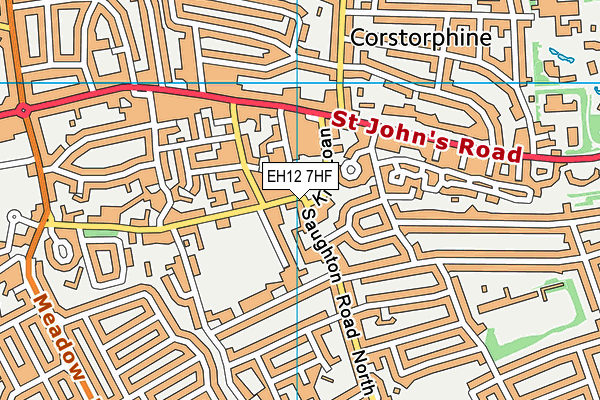 EH12 7HF map - OS VectorMap District (Ordnance Survey) EH12 7HF map - OS VectorMap District (Ordnance Survey)