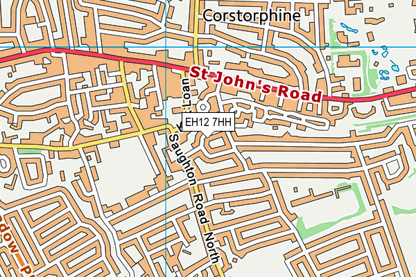 EH12 7HH map - OS VectorMap District (Ordnance Survey) EH12 7HH map - OS VectorMap District (Ordnance Survey)