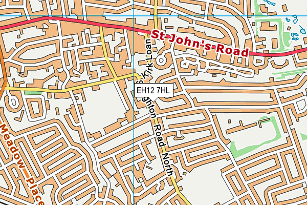 EH12 7HL map - OS VectorMap District (Ordnance Survey) EH12 7HL map - OS VectorMap District (Ordnance Survey)