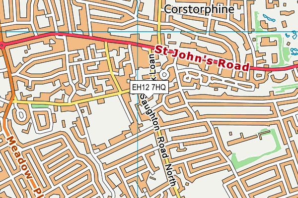 EH12 7HQ map - OS VectorMap District (Ordnance Survey) EH12 7HQ map - OS VectorMap District (Ordnance Survey)