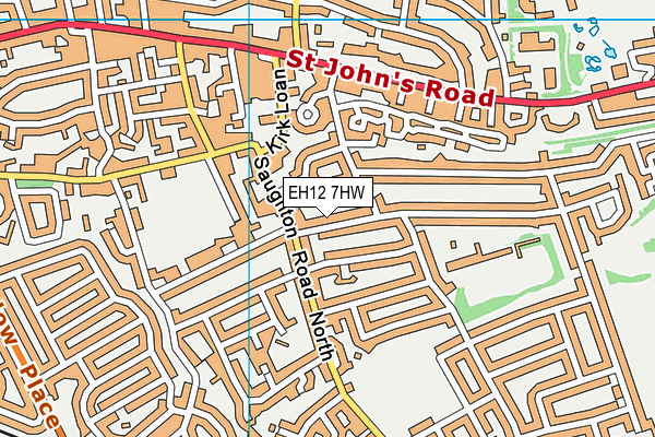 EH12 7HW map - OS VectorMap District (Ordnance Survey) EH12 7HW map - OS VectorMap District (Ordnance Survey)