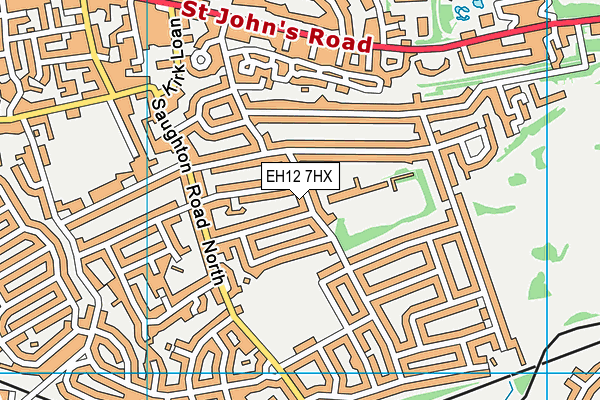 EH12 7HX map - OS VectorMap District (Ordnance Survey) EH12 7HX map - OS VectorMap District (Ordnance Survey)