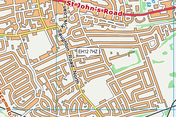 EH12 7HZ map - OS VectorMap District (Ordnance Survey) EH12 7HZ map - OS VectorMap District (Ordnance Survey)