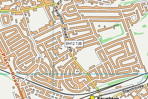 EH12 7JB map - OS VectorMap District (Ordnance Survey) EH12 7JB map - OS VectorMap District (Ordnance Survey)