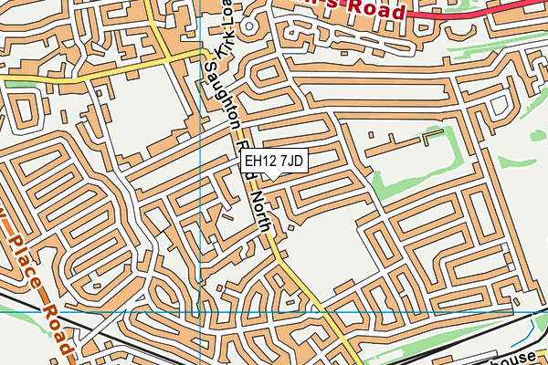 EH12 7JD map - OS VectorMap District (Ordnance Survey) EH12 7JD map - OS VectorMap District (Ordnance Survey)