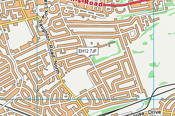 EH12 7JF map - OS VectorMap District (Ordnance Survey) EH12 7JF map - OS VectorMap District (Ordnance Survey)