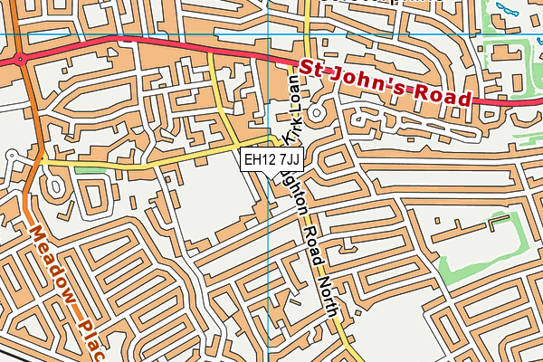EH12 7JJ map - OS VectorMap District (Ordnance Survey) EH12 7JJ map - OS VectorMap District (Ordnance Survey)