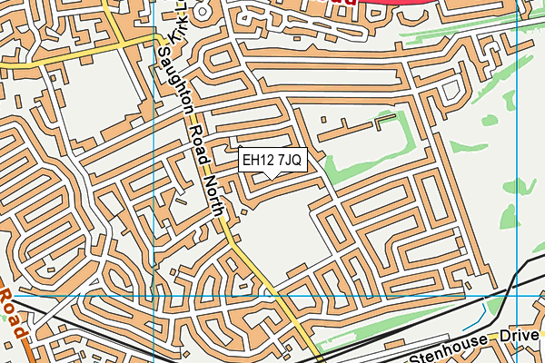 EH12 7JQ map - OS VectorMap District (Ordnance Survey) EH12 7JQ map - OS VectorMap District (Ordnance Survey)