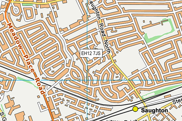 EH12 7JS map - OS VectorMap District (Ordnance Survey) EH12 7JS map - OS VectorMap District (Ordnance Survey)