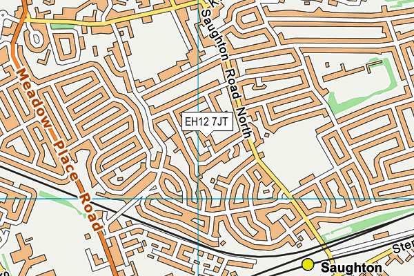 EH12 7JT map - OS VectorMap District (Ordnance Survey) EH12 7JT map - OS VectorMap District (Ordnance Survey)