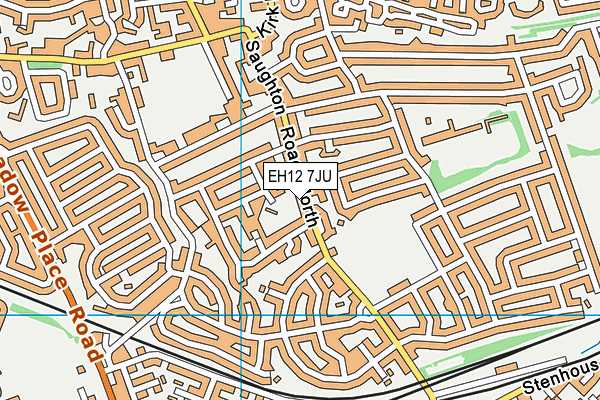 EH12 7JU map - OS VectorMap District (Ordnance Survey) EH12 7JU map - OS VectorMap District (Ordnance Survey)