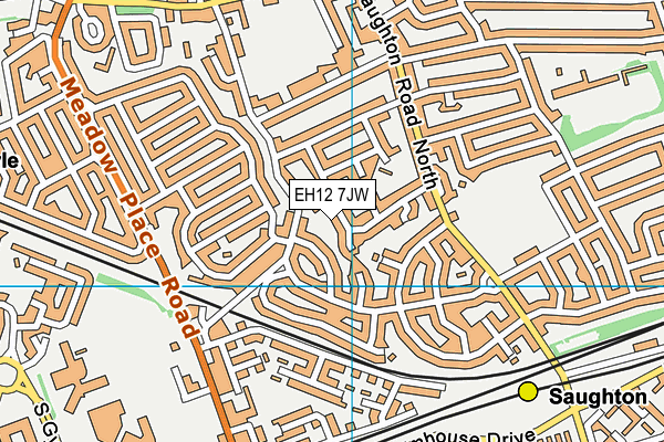 EH12 7JW map - OS VectorMap District (Ordnance Survey) EH12 7JW map - OS VectorMap District (Ordnance Survey)