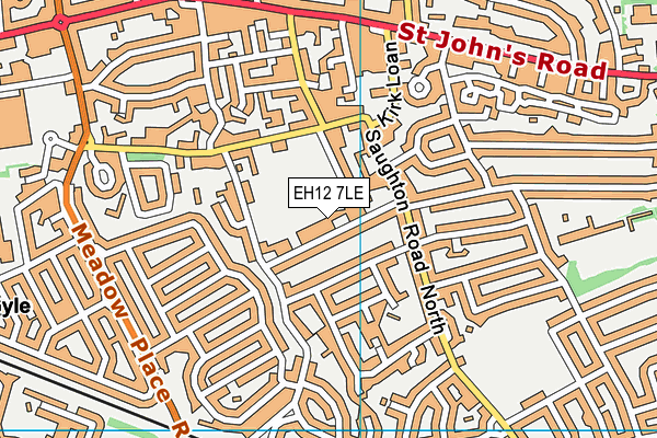 EH12 7LE map - OS VectorMap District (Ordnance Survey) EH12 7LE map - OS VectorMap District (Ordnance Survey)