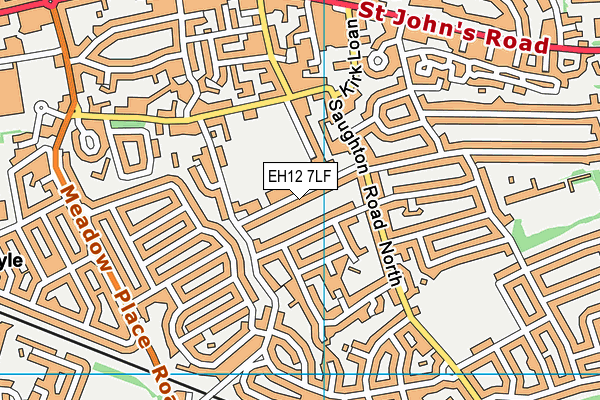EH12 7LF map - OS VectorMap District (Ordnance Survey) EH12 7LF map - OS VectorMap District (Ordnance Survey)