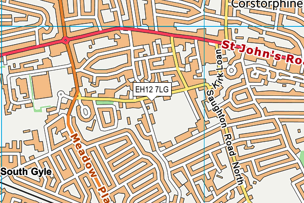 EH12 7LG map - OS VectorMap District (Ordnance Survey) EH12 7LG map - OS VectorMap District (Ordnance Survey)
