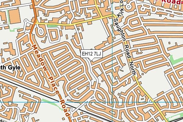 EH12 7LJ map - OS VectorMap District (Ordnance Survey) EH12 7LJ map - OS VectorMap District (Ordnance Survey)