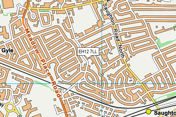 EH12 7LL map - OS VectorMap District (Ordnance Survey) EH12 7LL map - OS VectorMap District (Ordnance Survey)