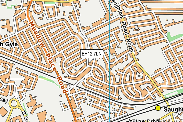 EH12 7LN map - OS VectorMap District (Ordnance Survey) EH12 7LN map - OS VectorMap District (Ordnance Survey)