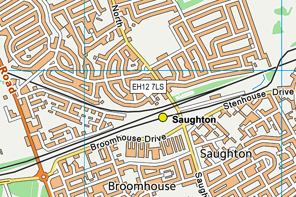 EH12 7LS map - OS VectorMap District (Ordnance Survey) EH12 7LS map - OS VectorMap District (Ordnance Survey)