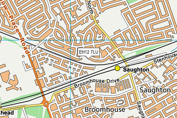 EH12 7LU map - OS VectorMap District (Ordnance Survey) EH12 7LU map - OS VectorMap District (Ordnance Survey)