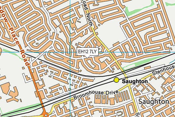 EH12 7LY map - OS VectorMap District (Ordnance Survey) EH12 7LY map - OS VectorMap District (Ordnance Survey)