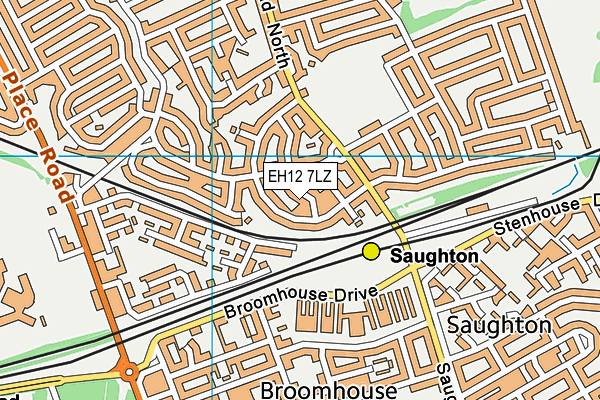 EH12 7LZ map - OS VectorMap District (Ordnance Survey) EH12 7LZ map - OS VectorMap District (Ordnance Survey)