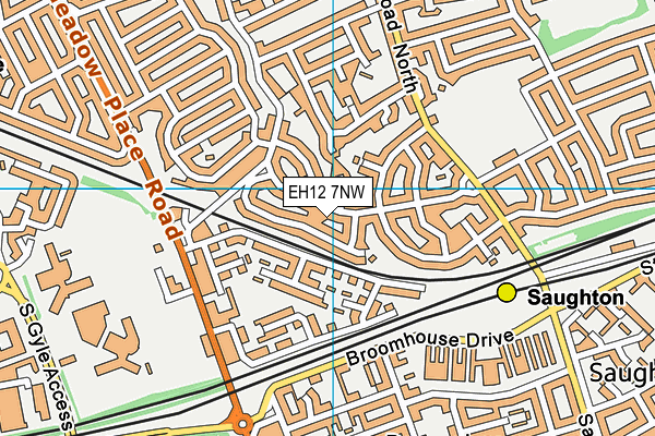EH12 7NW map - OS VectorMap District (Ordnance Survey) EH12 7NW map - OS VectorMap District (Ordnance Survey)