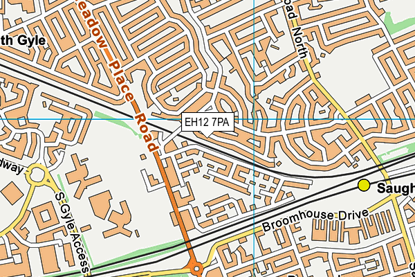 EH12 7PA map - OS VectorMap District (Ordnance Survey) EH12 7PA map - OS VectorMap District (Ordnance Survey)