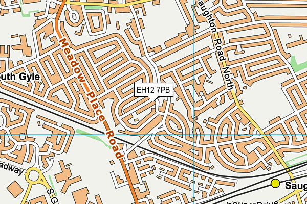 EH12 7PB map - OS VectorMap District (Ordnance Survey) EH12 7PB map - OS VectorMap District (Ordnance Survey)