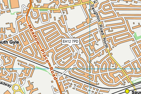 EH12 7PD map - OS VectorMap District (Ordnance Survey) EH12 7PD map - OS VectorMap District (Ordnance Survey)