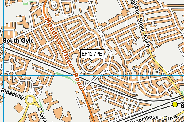 EH12 7PE map - OS VectorMap District (Ordnance Survey) EH12 7PE map - OS VectorMap District (Ordnance Survey)