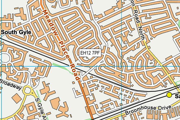 EH12 7PF map - OS VectorMap District (Ordnance Survey) EH12 7PF map - OS VectorMap District (Ordnance Survey)