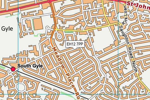 EH12 7PP map - OS VectorMap District (Ordnance Survey) EH12 7PP map - OS VectorMap District (Ordnance Survey)