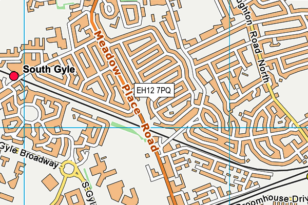 EH12 7PQ map - OS VectorMap District (Ordnance Survey) EH12 7PQ map - OS VectorMap District (Ordnance Survey)